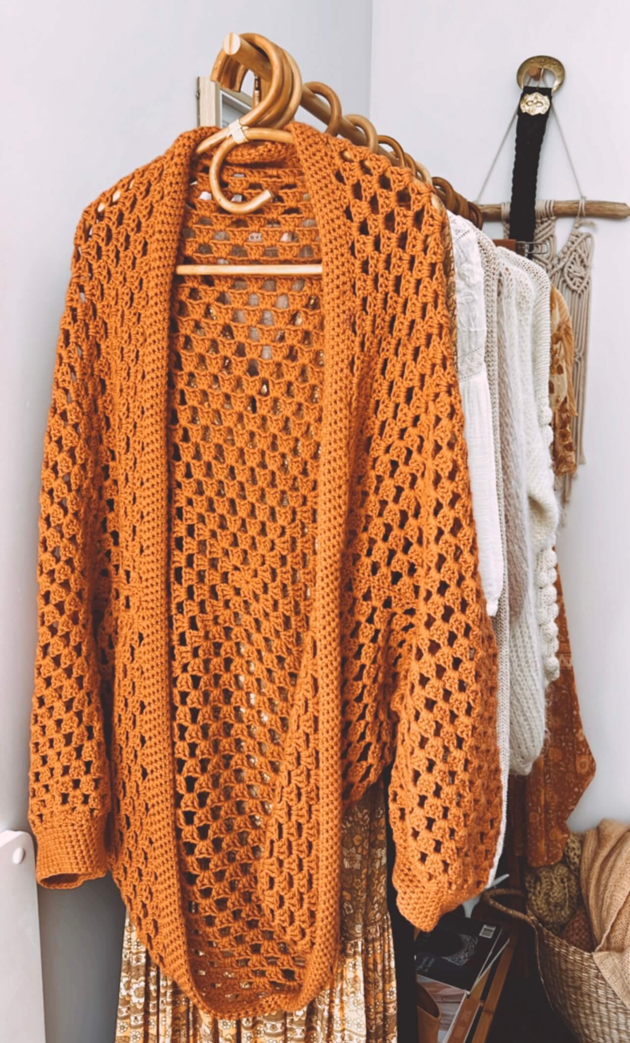 Oversized Crochet Cardi // Free Size