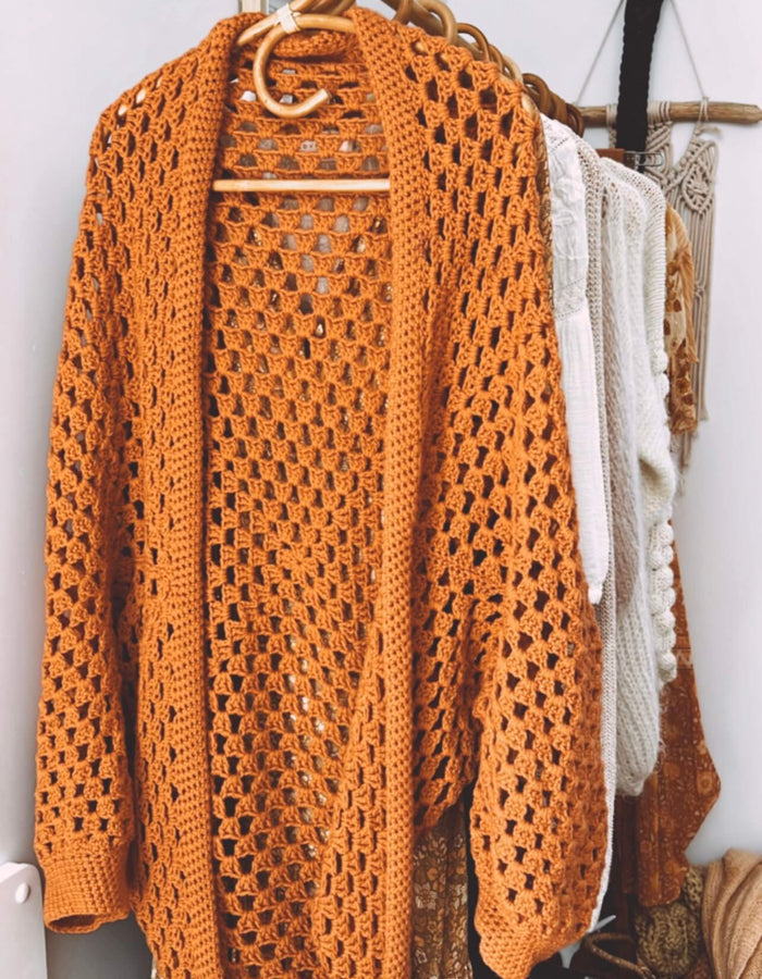 Oversized Crochet Cardi // Free Size