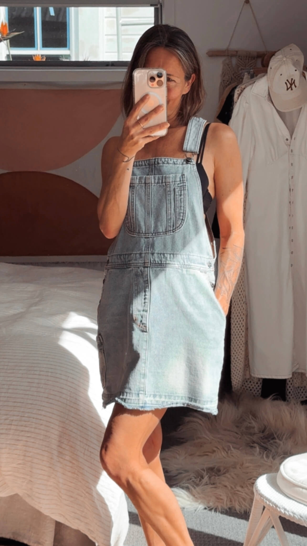 ONE TEASPOON // Denim Pinafore Dress // Small