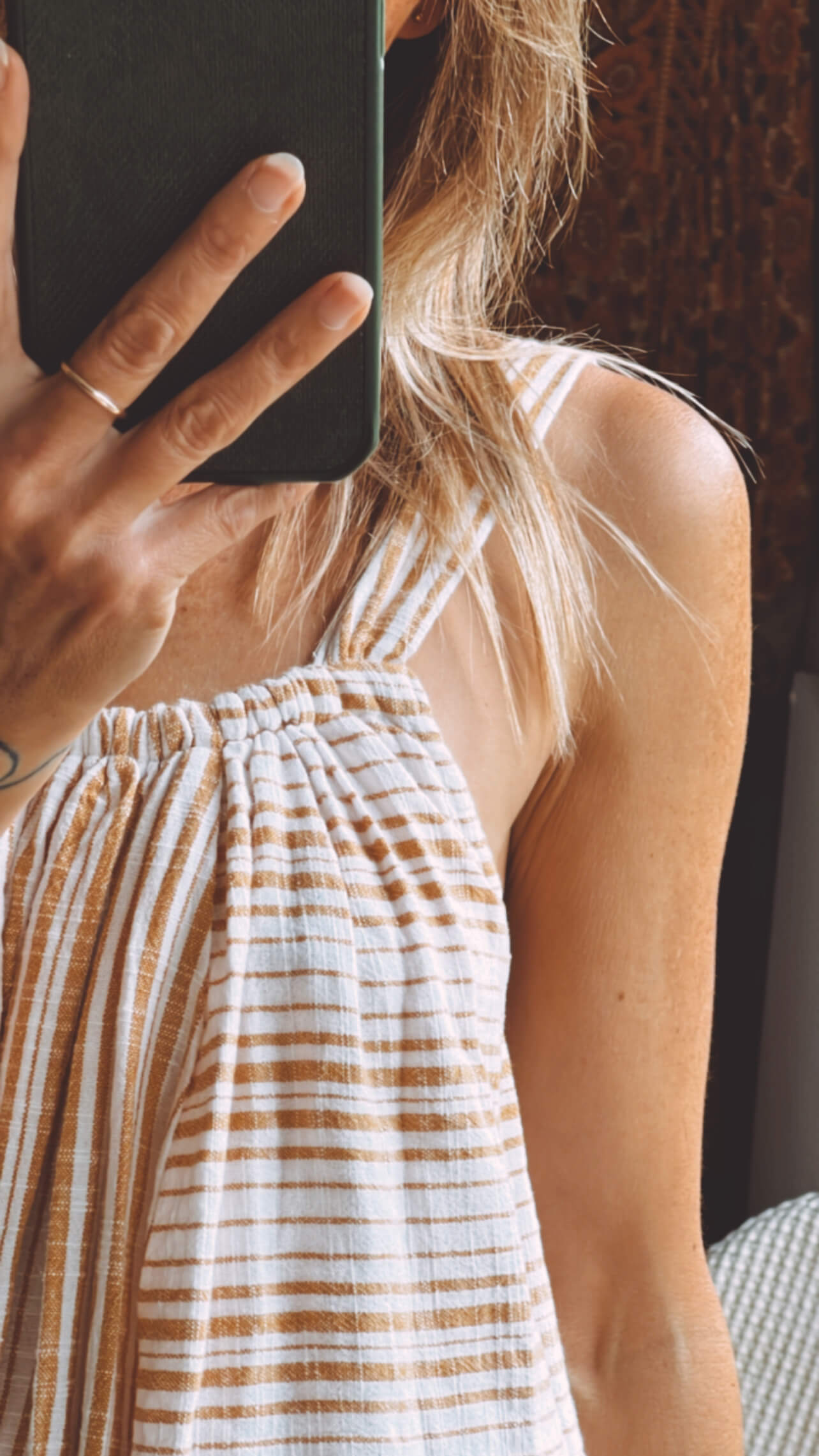 SPELL & THE GYPSY COLLECTIVE // Lady Palm Strappy Mini Dress // Small