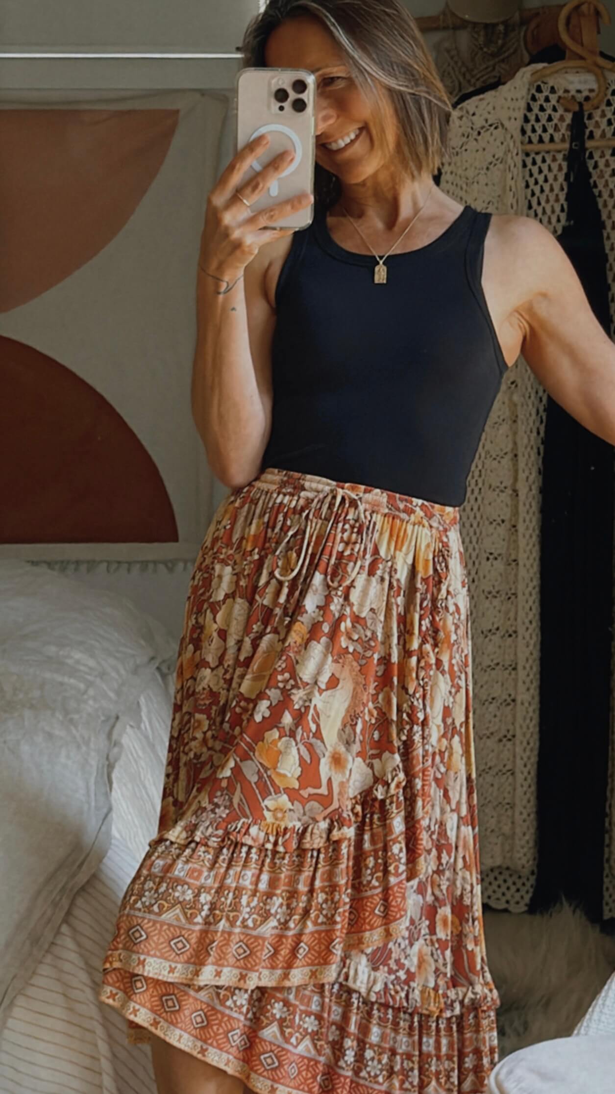SPELL & THE GYPSY COLLECTIVE // Amethyst Frill Skirt // XS