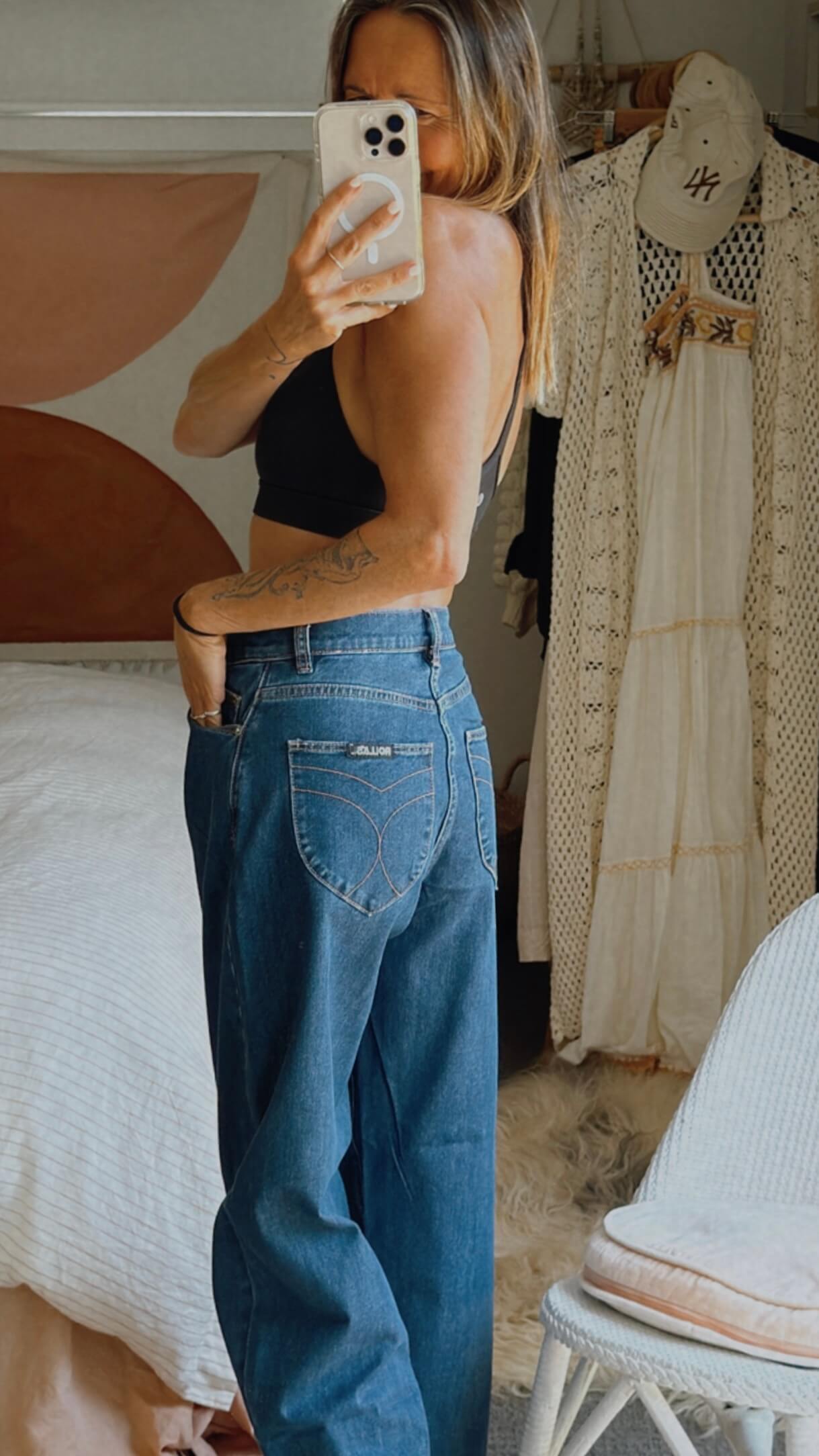 ROLLA'S Gigi Barrel Jean // Forever Blue
