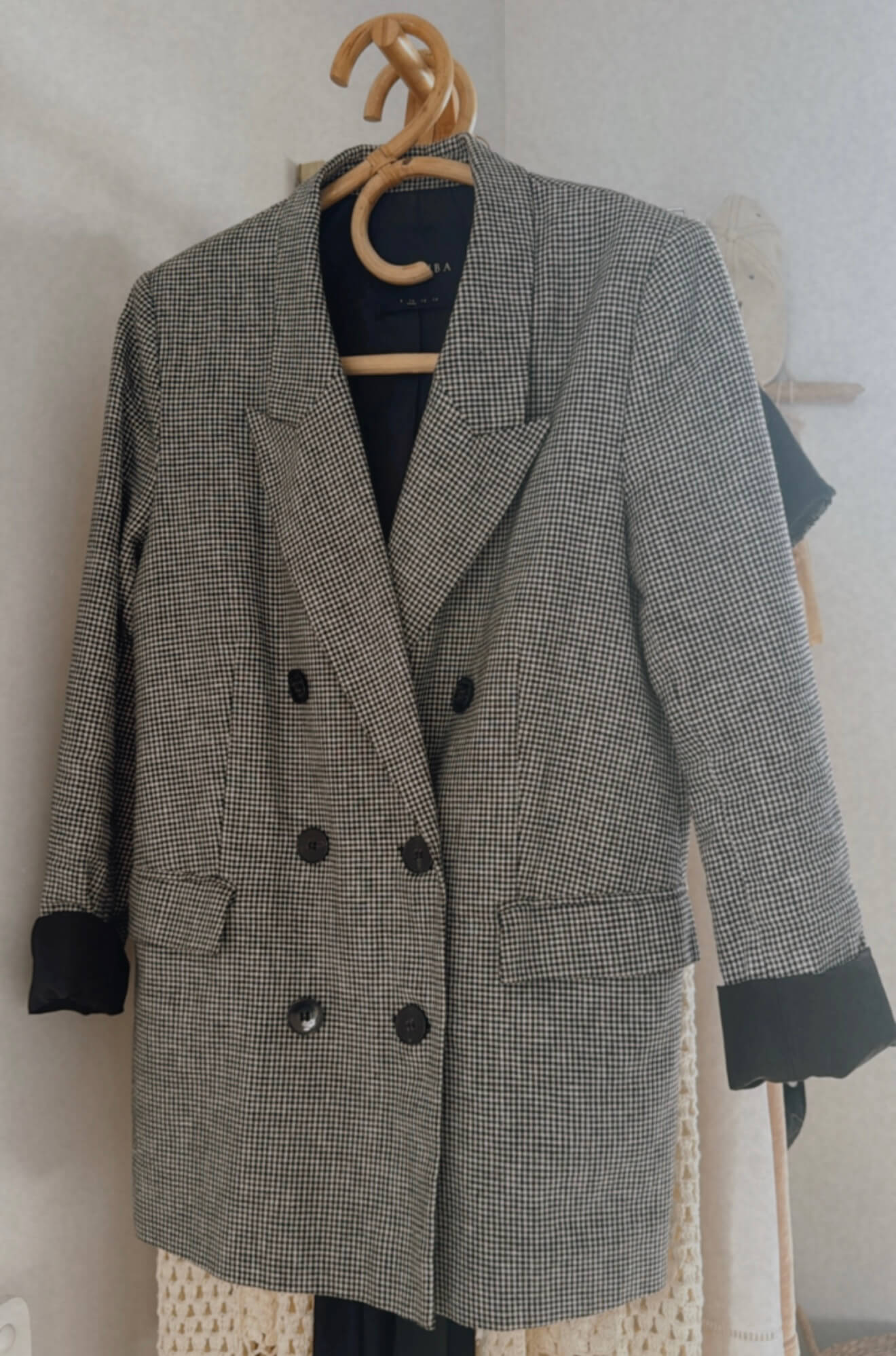 DECJUBA // Herringbone Blazer // Linen Blend // Size 10
