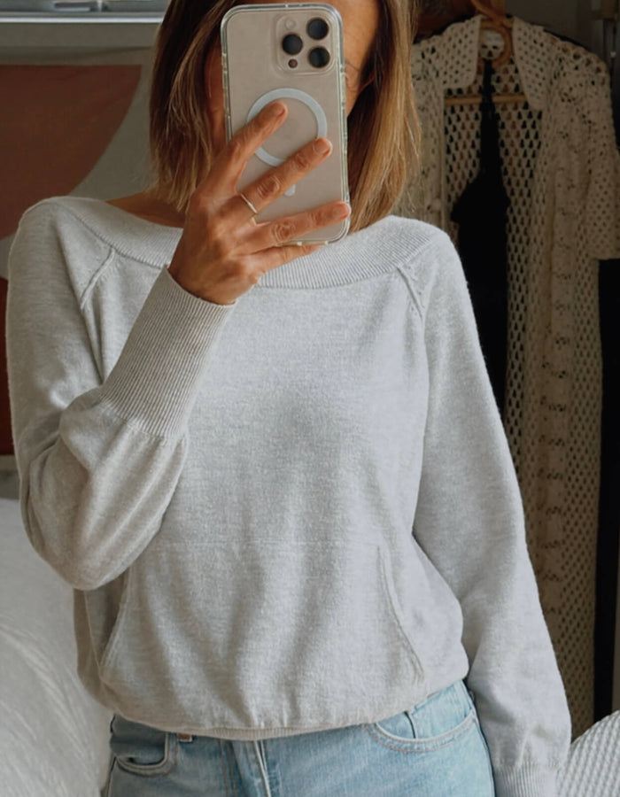 WITCHERY // Wool Blend Jersey // Grey // XXS