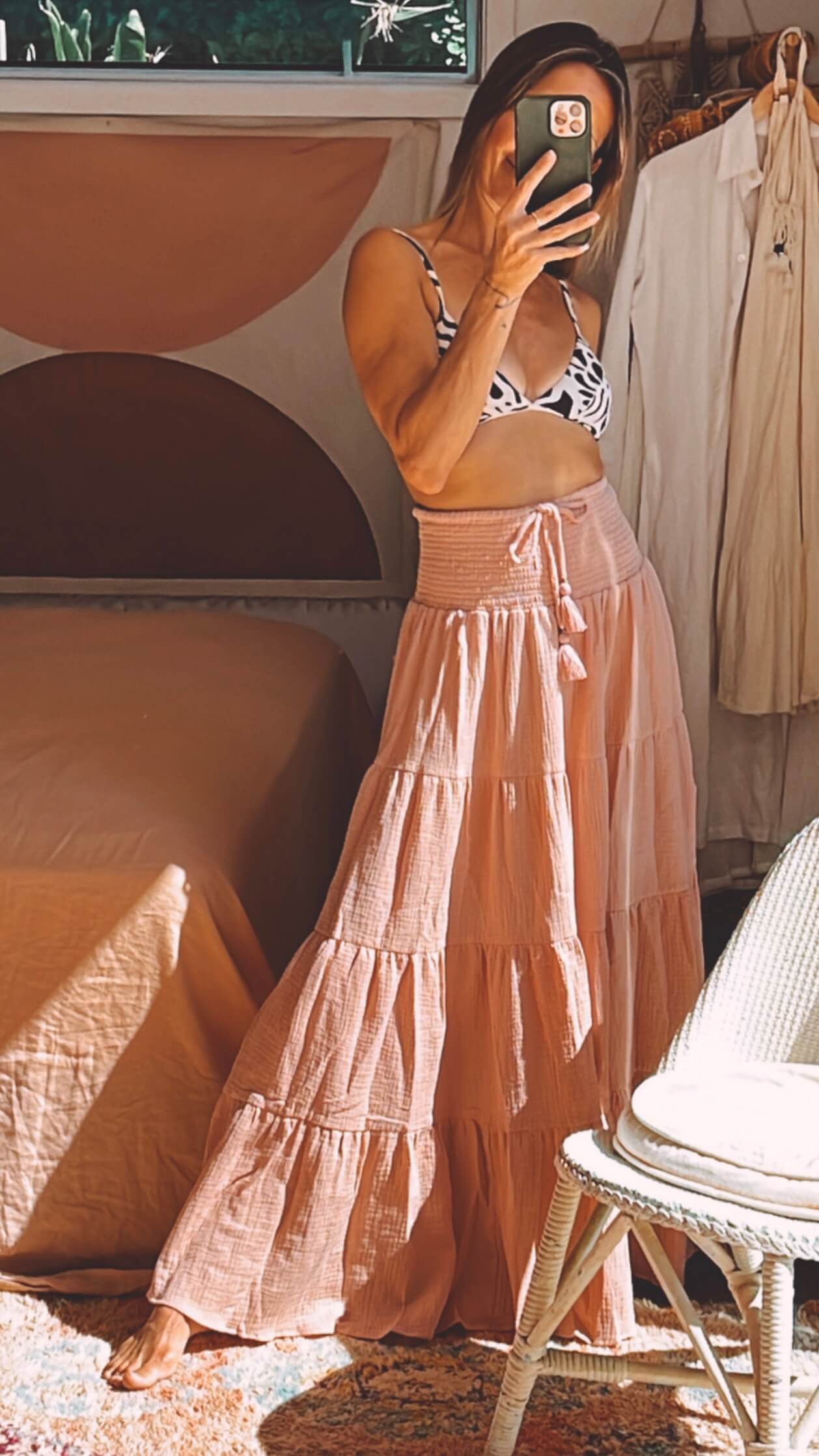 TANAH FOLK // Pheonix Skirt // Peony // S/M