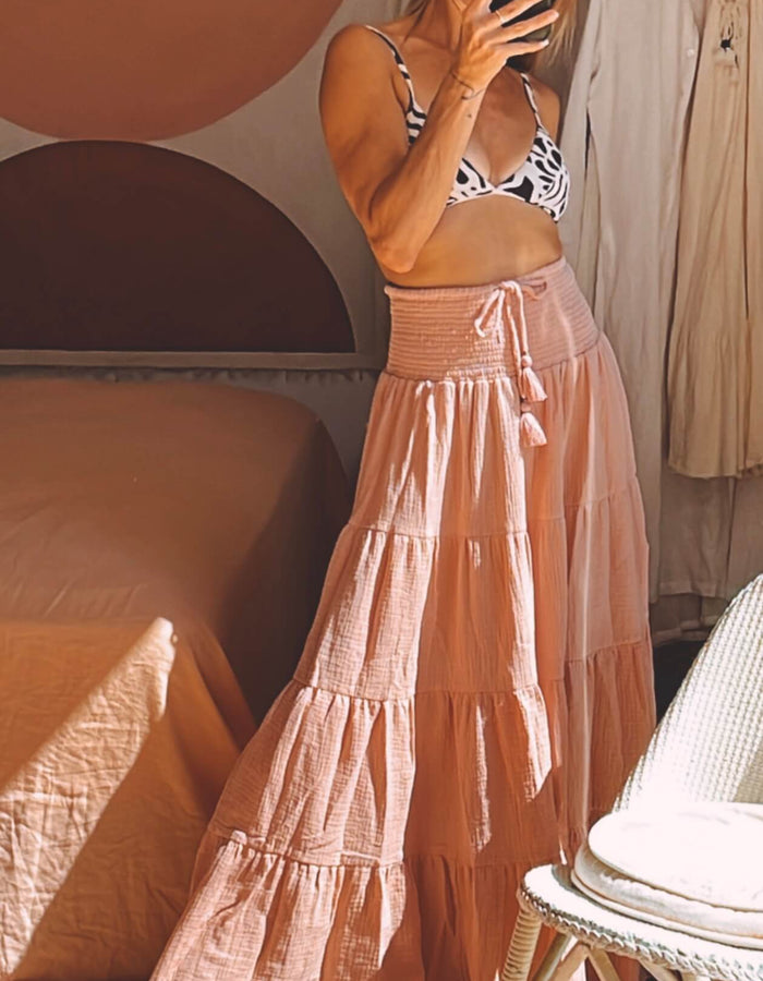 TANAH FOLK // Pheonix Skirt // Peony // S/M