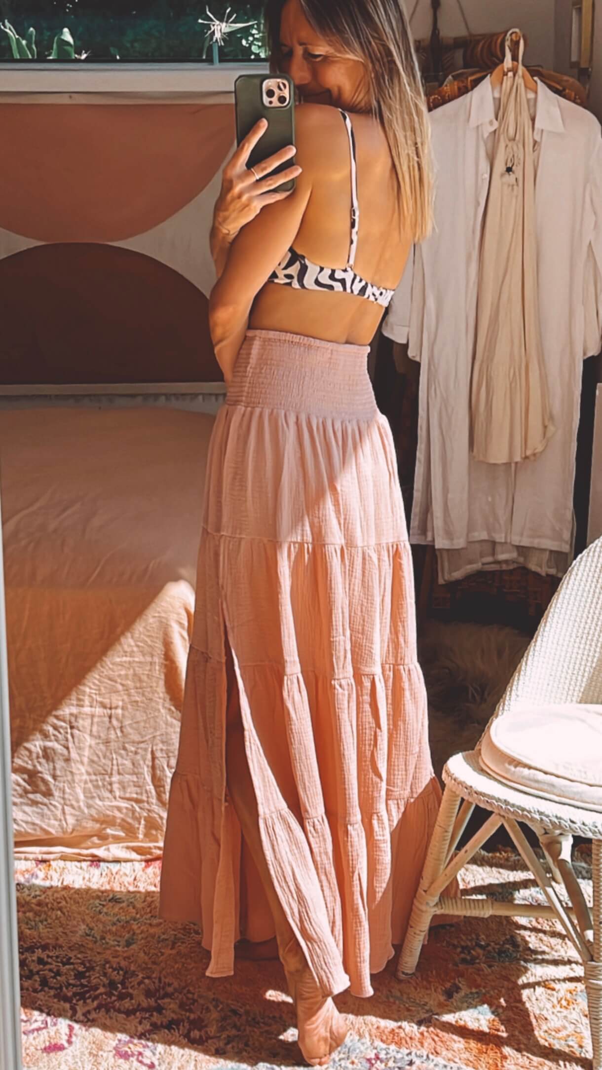 TANAH FOLK // Pheonix Skirt // Peony // S/M