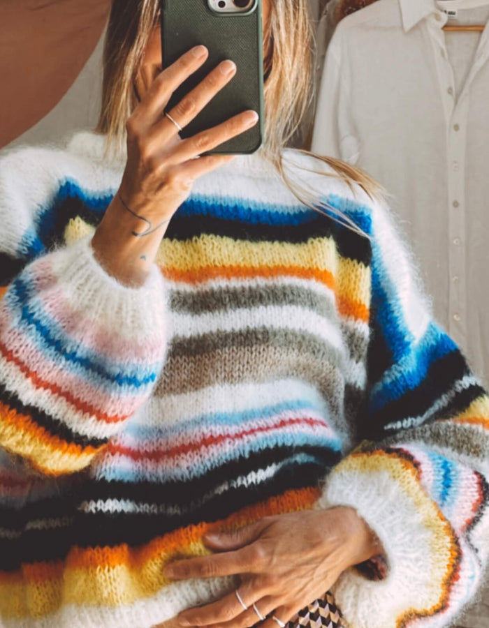 WORN + WILDER // The Stripy Cropped Crew // Custom Order