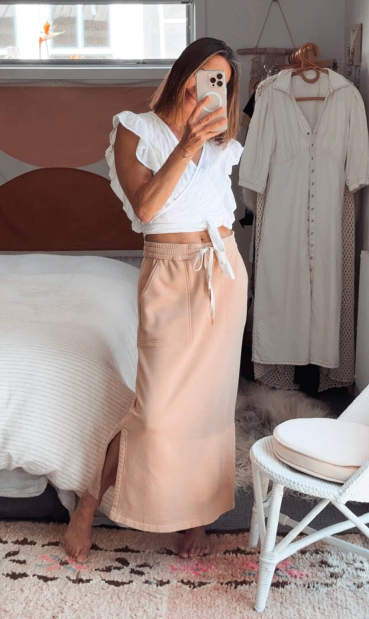 POL Game Skirt // Camel // Size 10