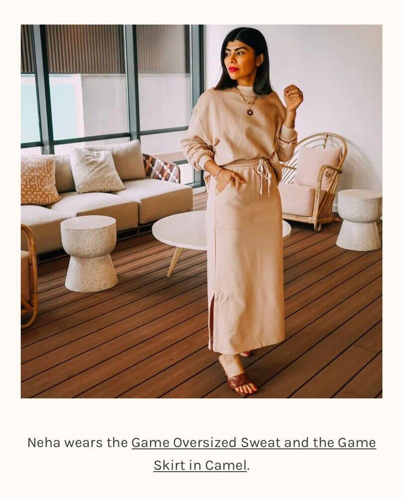 POL Game Skirt // Camel // Size 10