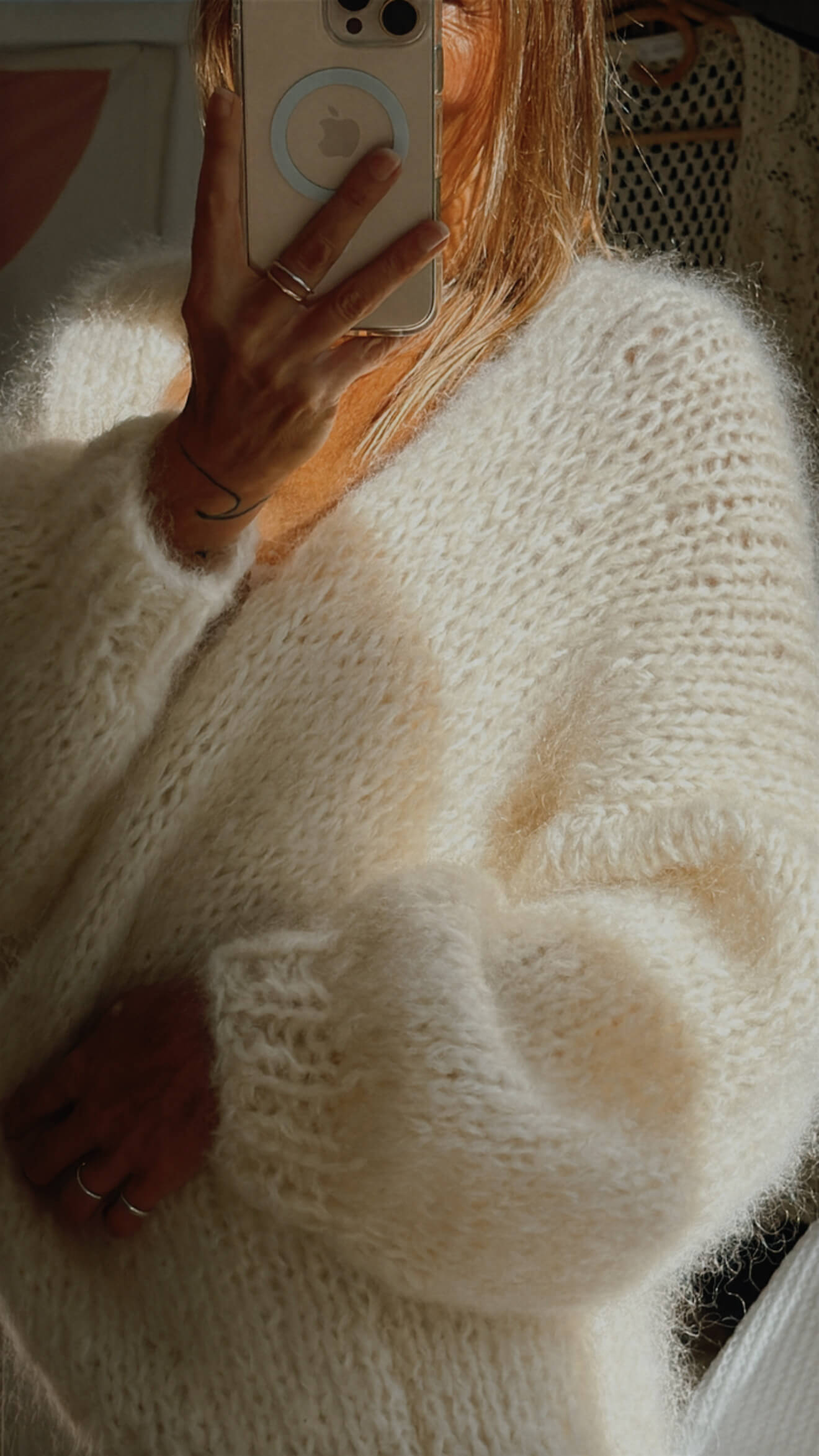 WORN + WILDER // Be Wilder // Mohair Cardi // Cream