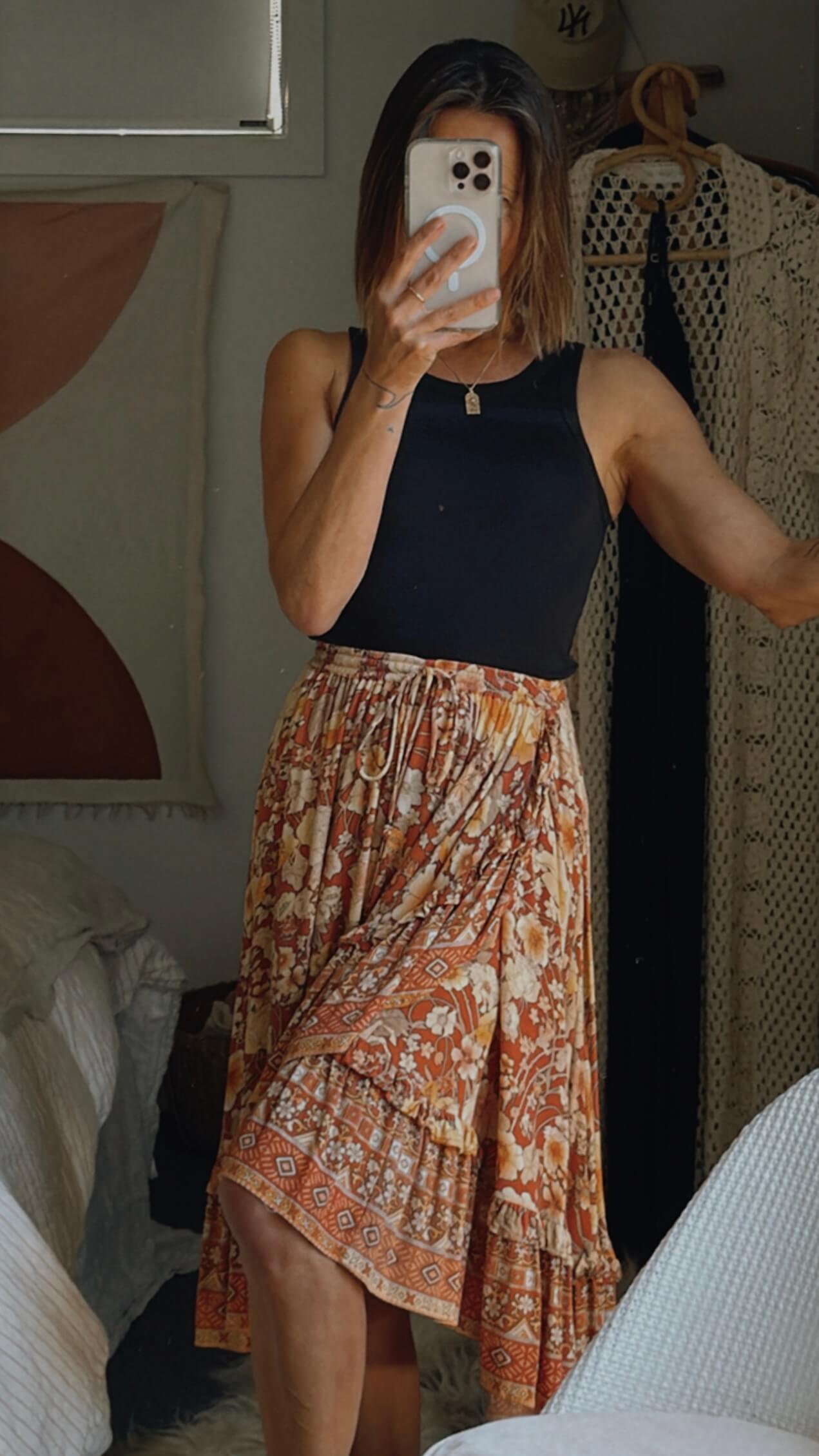 SPELL & THE GYPSY COLLECTIVE // Amethyst Frill Skirt // XS