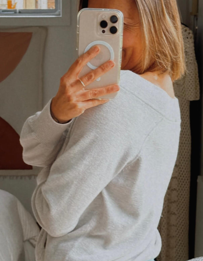 WITCHERY // Wool Blend Jersey // Grey // XXS
