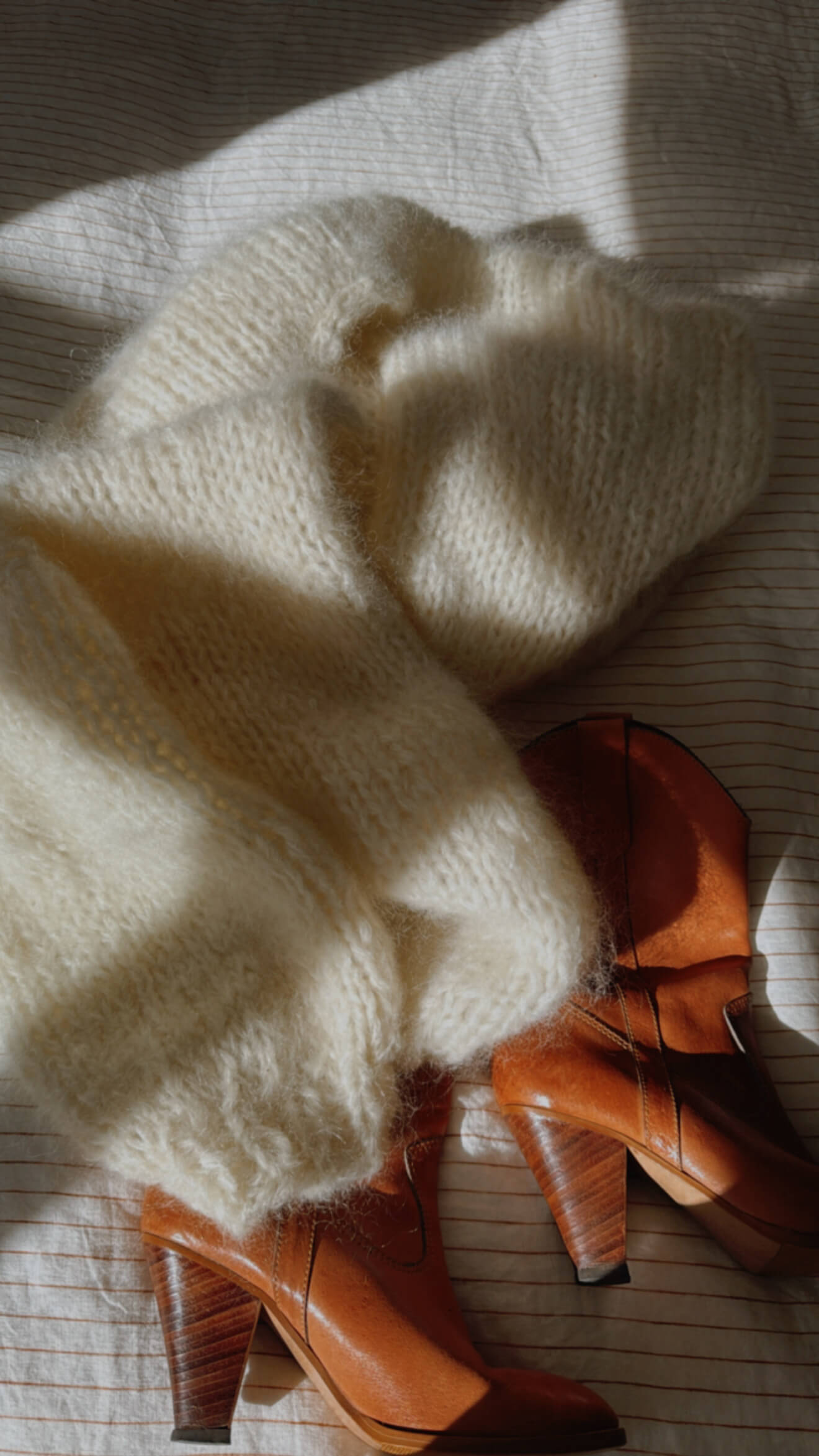 WORN + WILDER // Be Wilder // Mohair Cardi // Cream