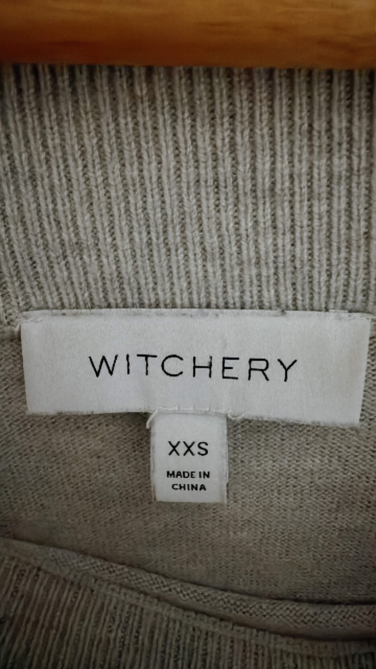 WITCHERY // Wool Blend Jersey // Grey // XXS