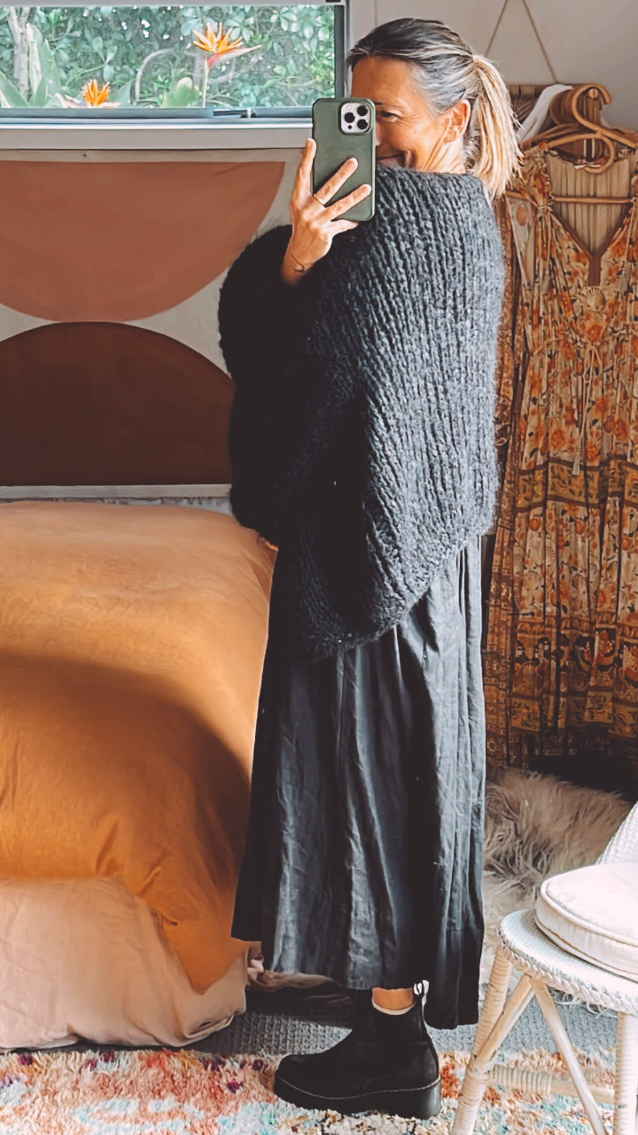 WORN + WILDER // Be Wilder // Mohair Cardi // Black