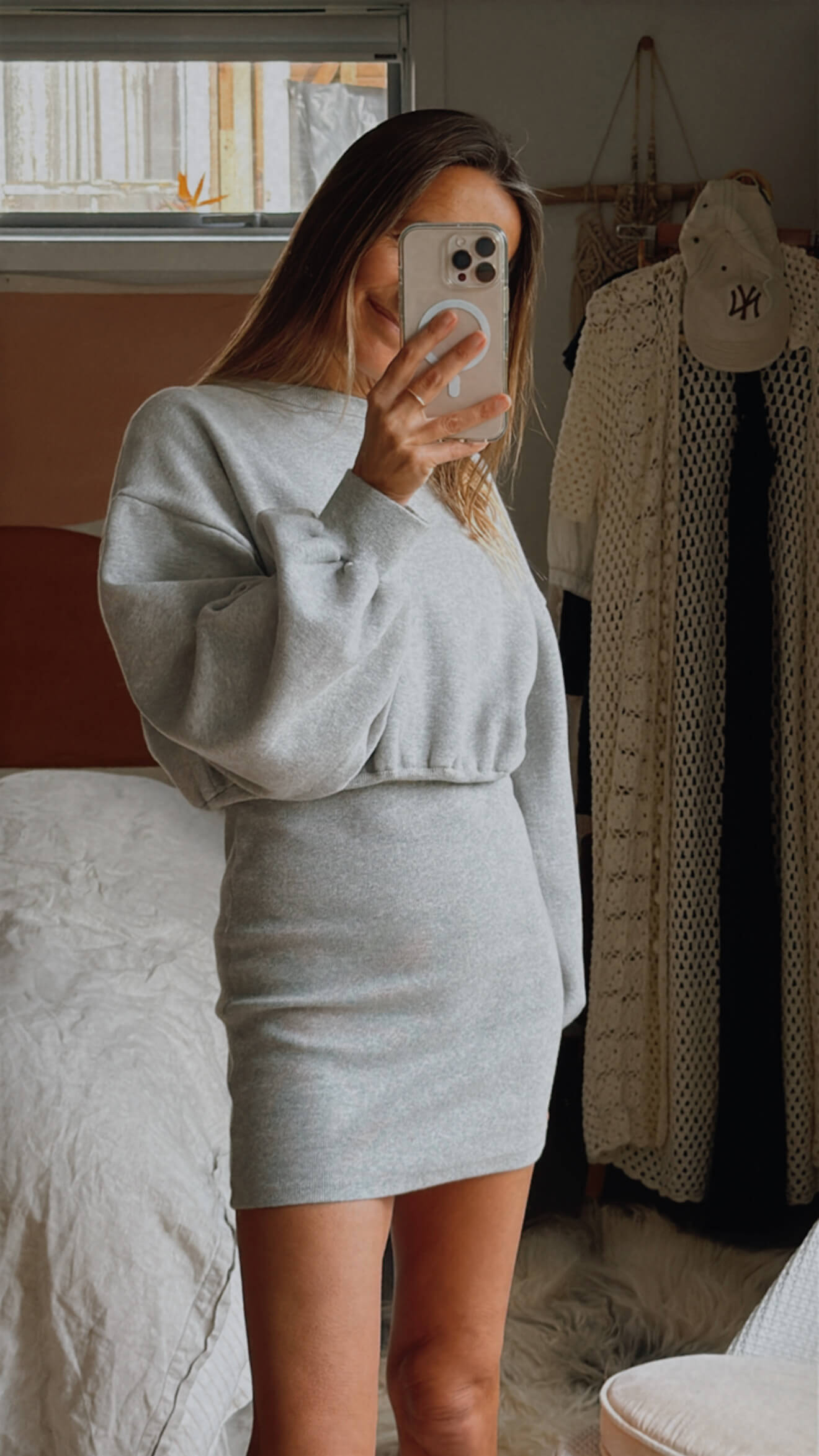 CLOTH // Sweatshirt Dress // Grey // Small