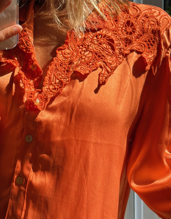 CHASING UNICORNS // Coral Silk Dress // BNWT // Large