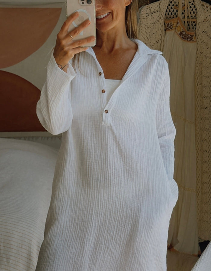 ZANZEA // Shirt Dress // Small