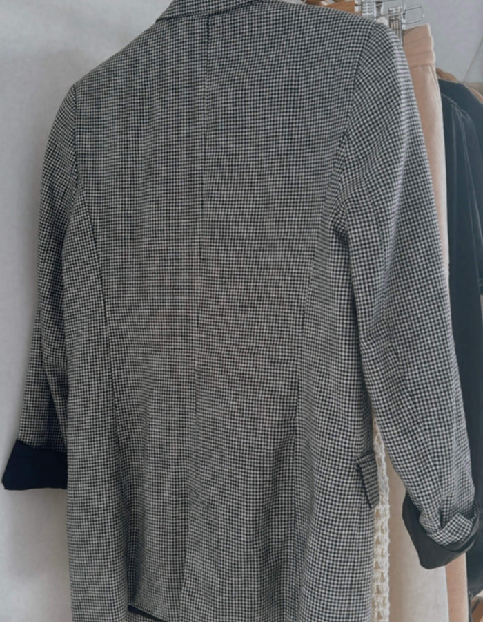DECJUBA // Herringbone Blazer // Linen Blend // Size 10