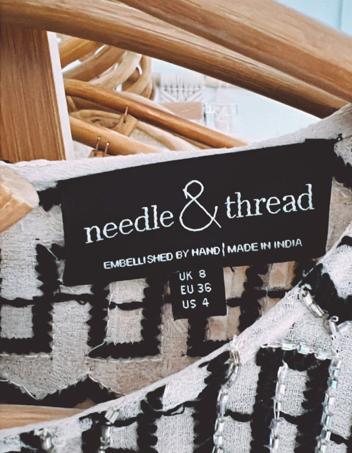 NEEDLE & THREAD // Beaded Mini Dress // Size 8