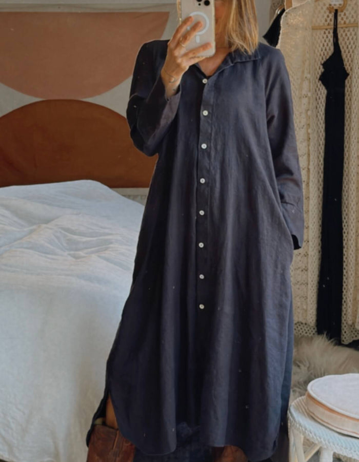 ZARA // Shirt Dress // Black // Medium