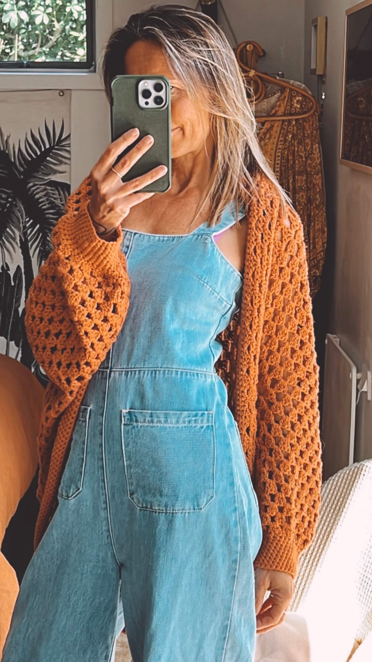 Oversized Crochet Cardi // Free Size
