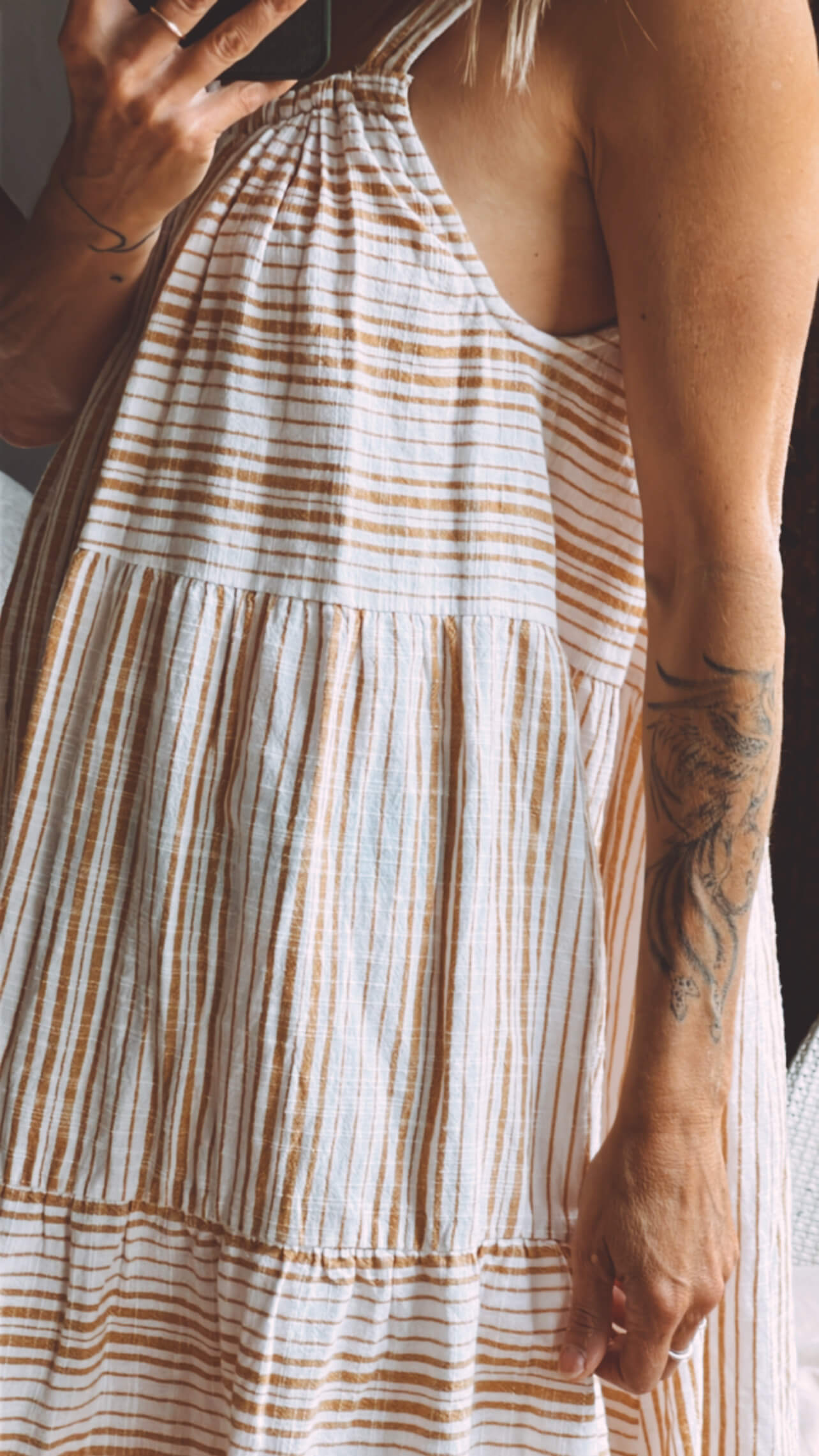 SPELL & THE GYPSY COLLECTIVE // Lady Palm Strappy Mini Dress // Small