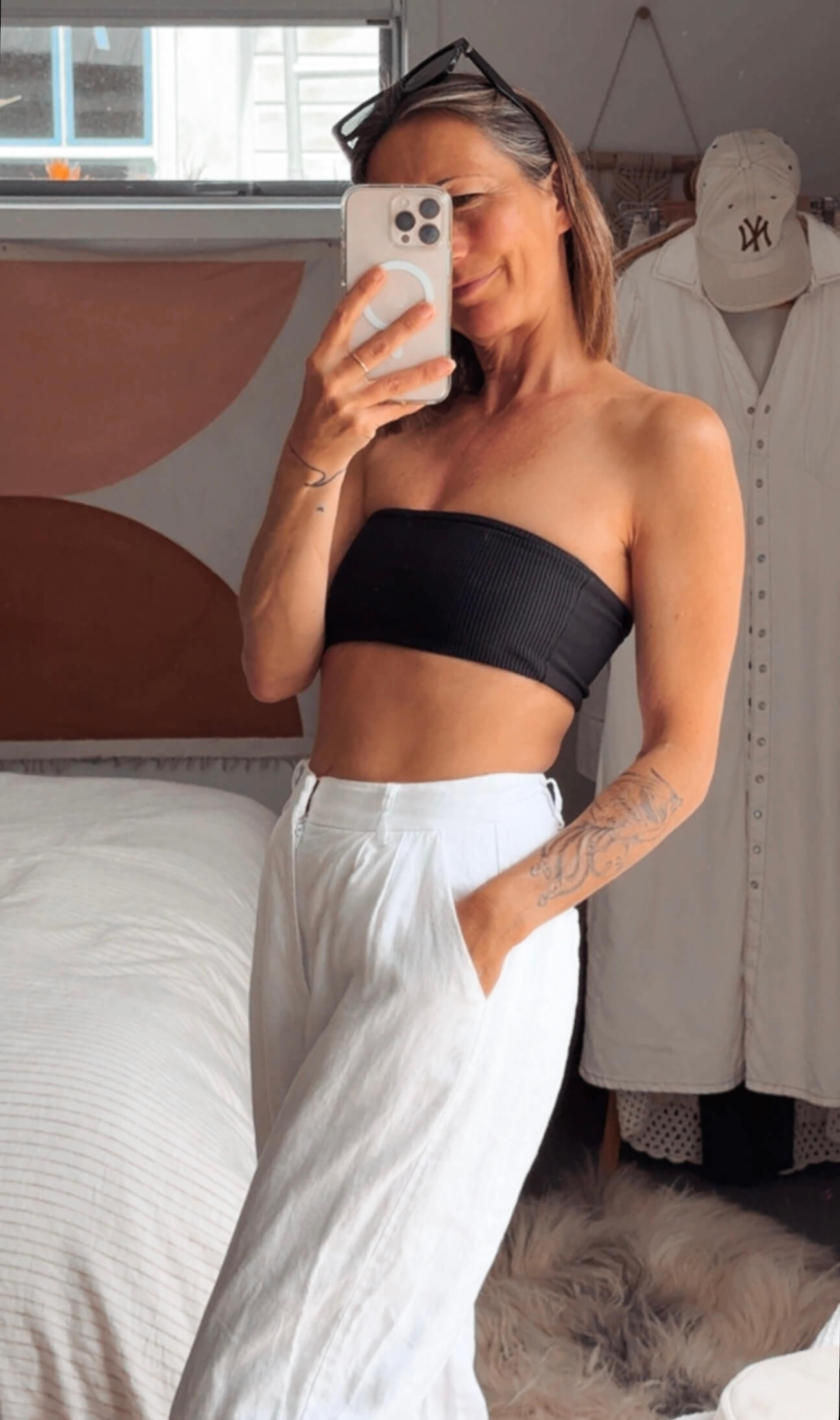 DISSH // Norah White Linen Pants // White // Size 6