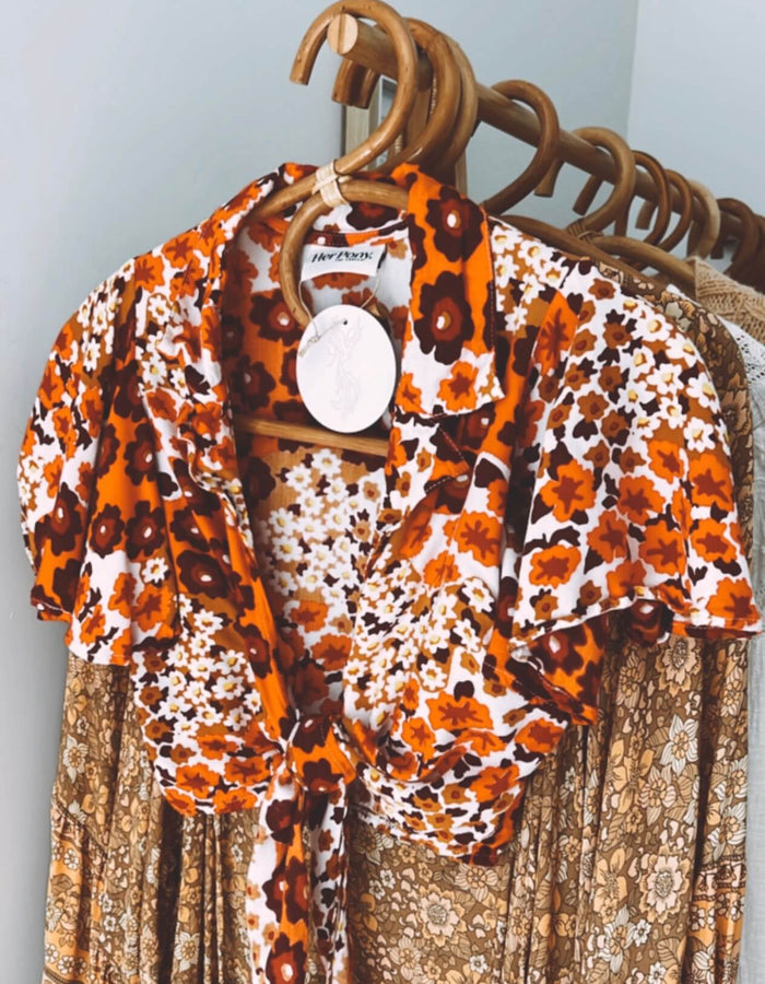 HER PONY THE LABEL // Cropped Blouse // Size 6