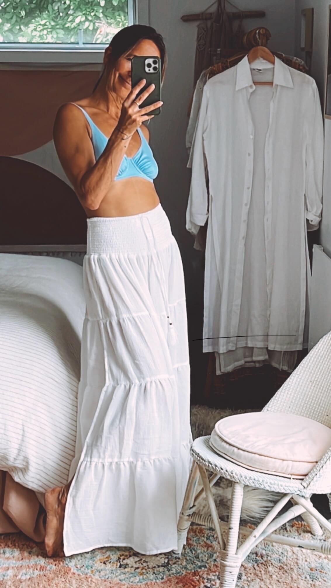 TANAH FOLK // Pheonix Skirt // Dove // S/M