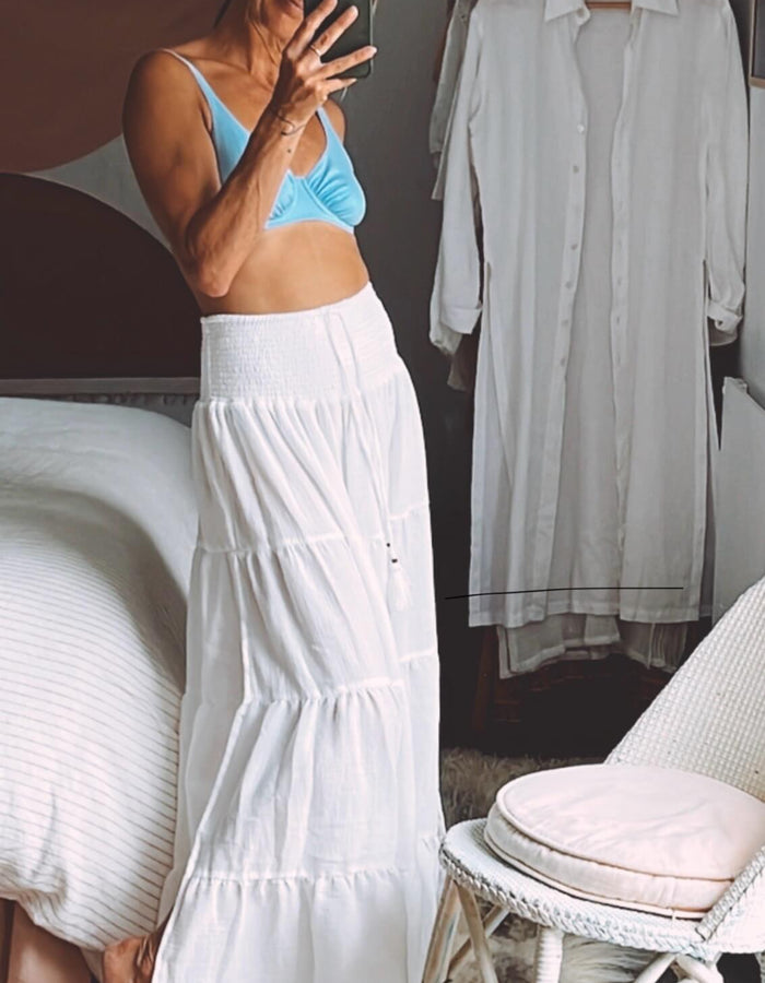 TANAH FOLK // Pheonix Skirt // Dove // S/M