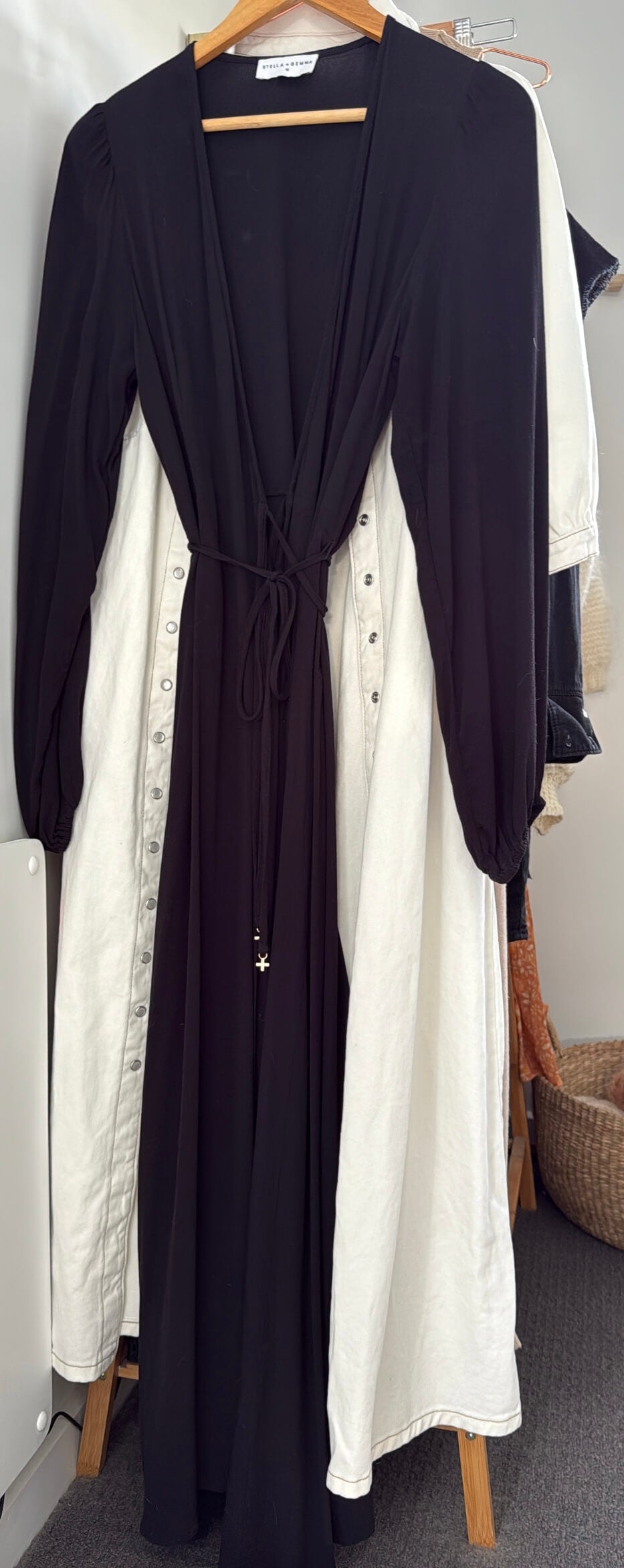 STELLA + GEMMA // Wrap Maxi Dress // Black // Size 10