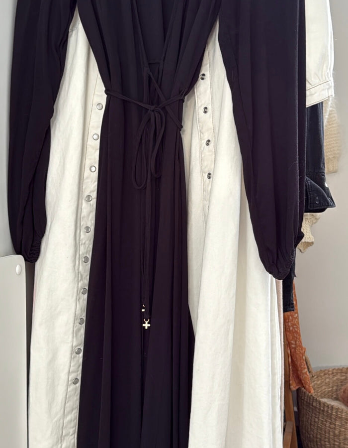 STELLA + GEMMA // Wrap Maxi Dress // Black // Size 10