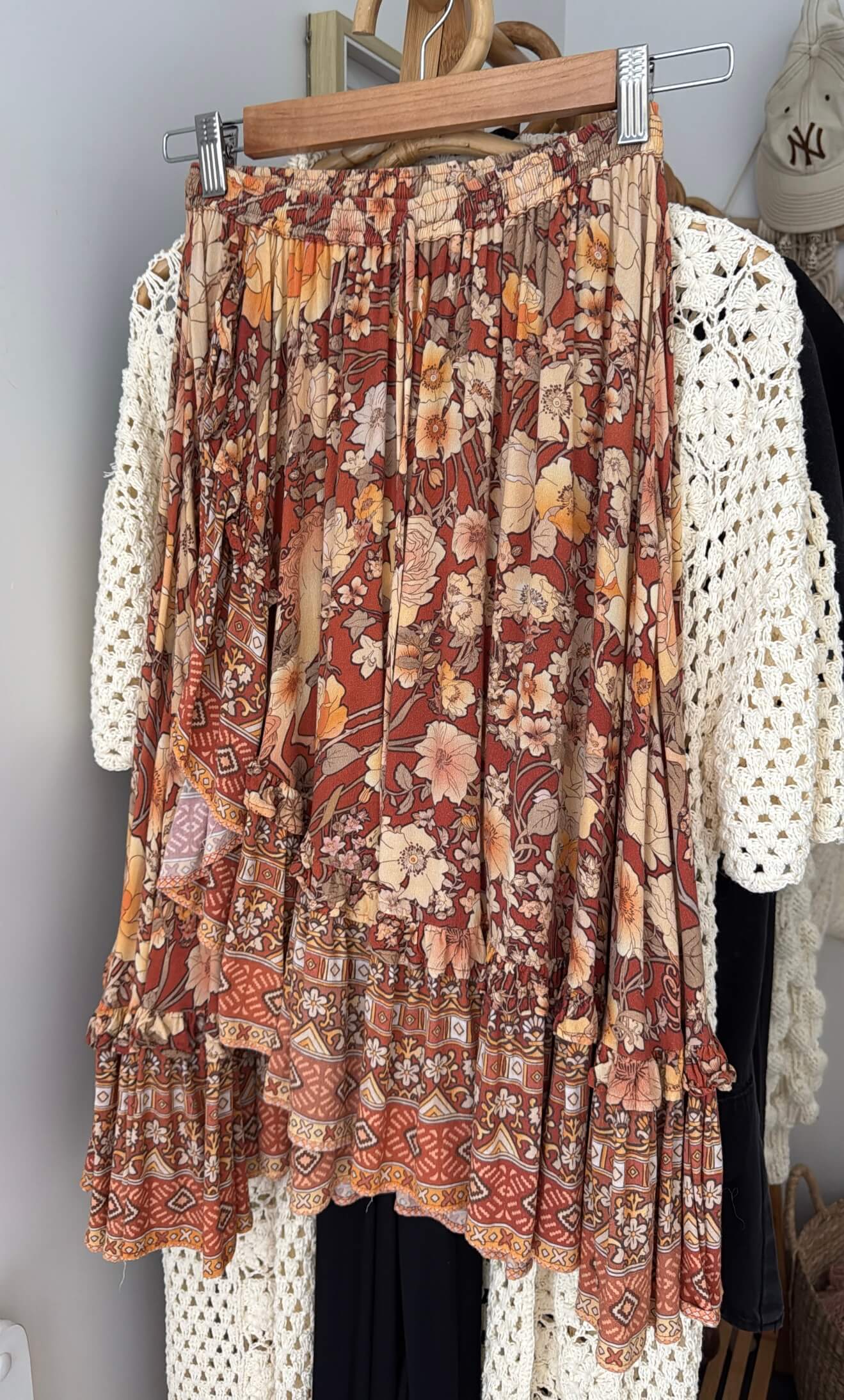 SPELL & THE GYPSY COLLECTIVE // Amethyst Frill Skirt // XS