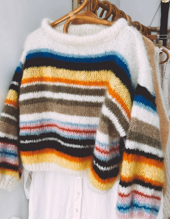 WORN + WILDER // The Stripy Cropped Crew // Custom Order