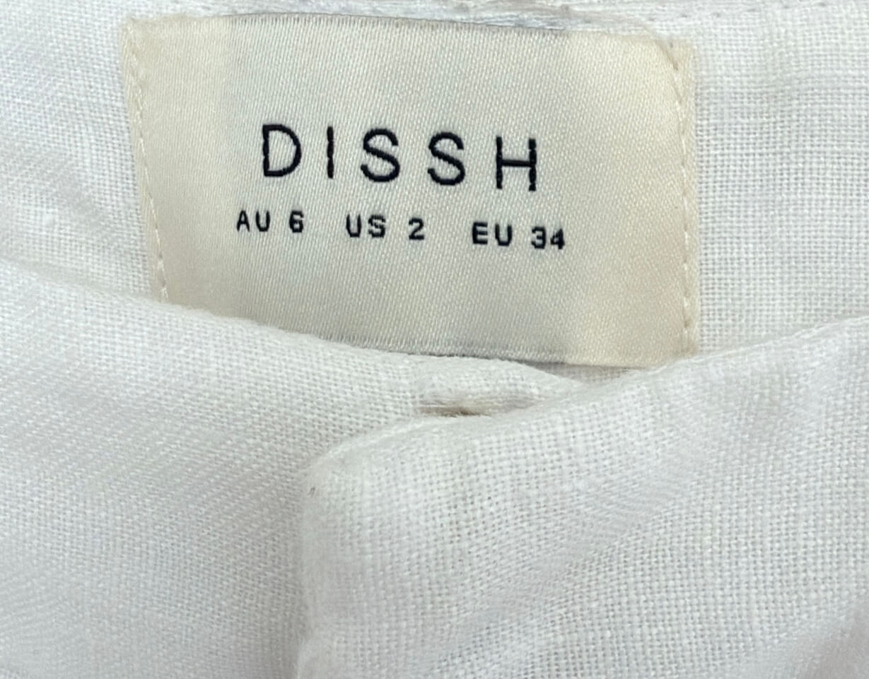 DISSH // Norah White Linen Pants // White // Size 6