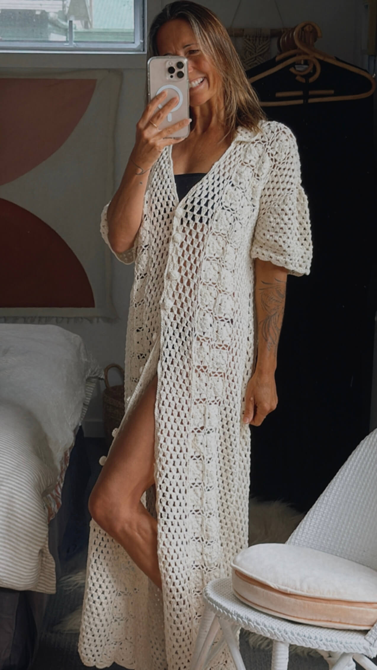 PALM COLLECTIVE // Crochet Maxi Dress