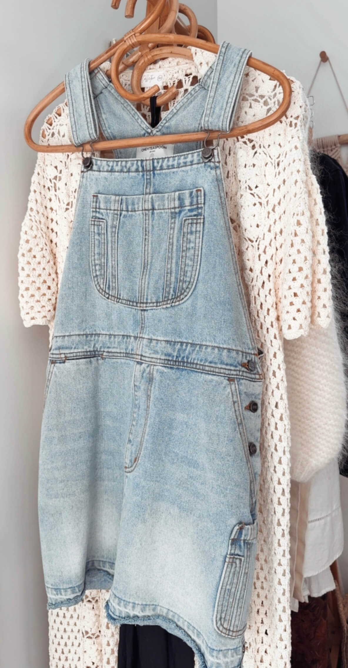 ONE TEASPOON // Denim Pinafore Dress // Small