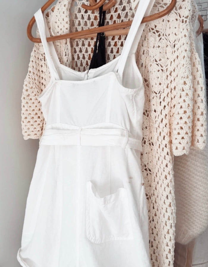 GLASSONS // White Romper // Size 8