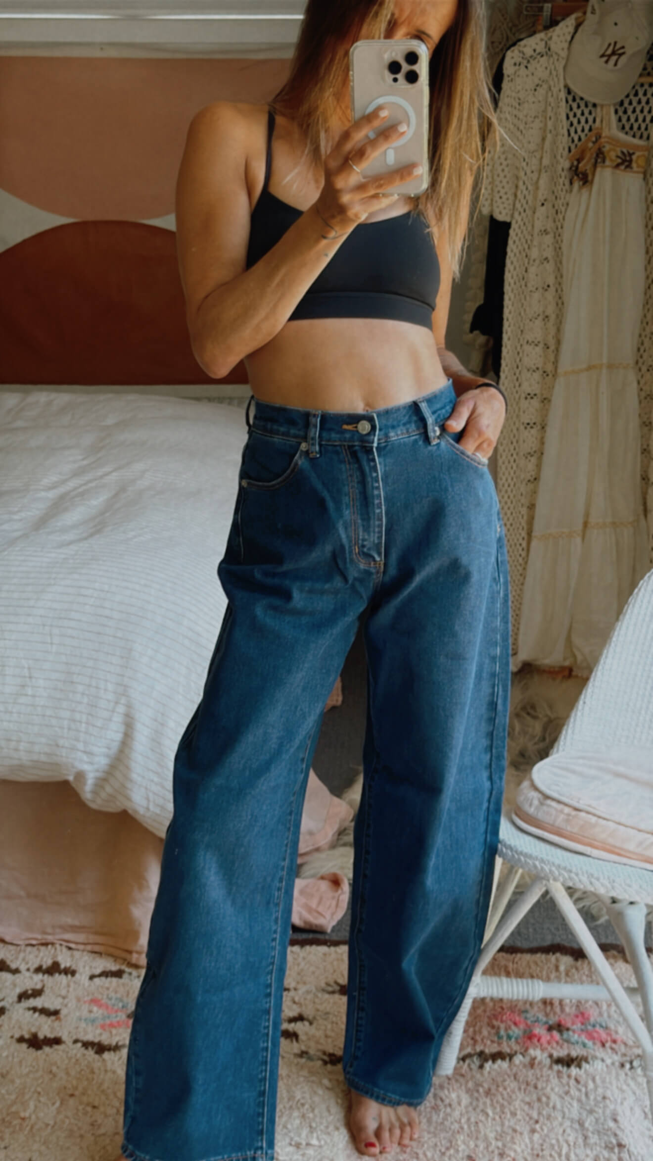ROLLA'S Gigi Barrel Jean // Forever Blue