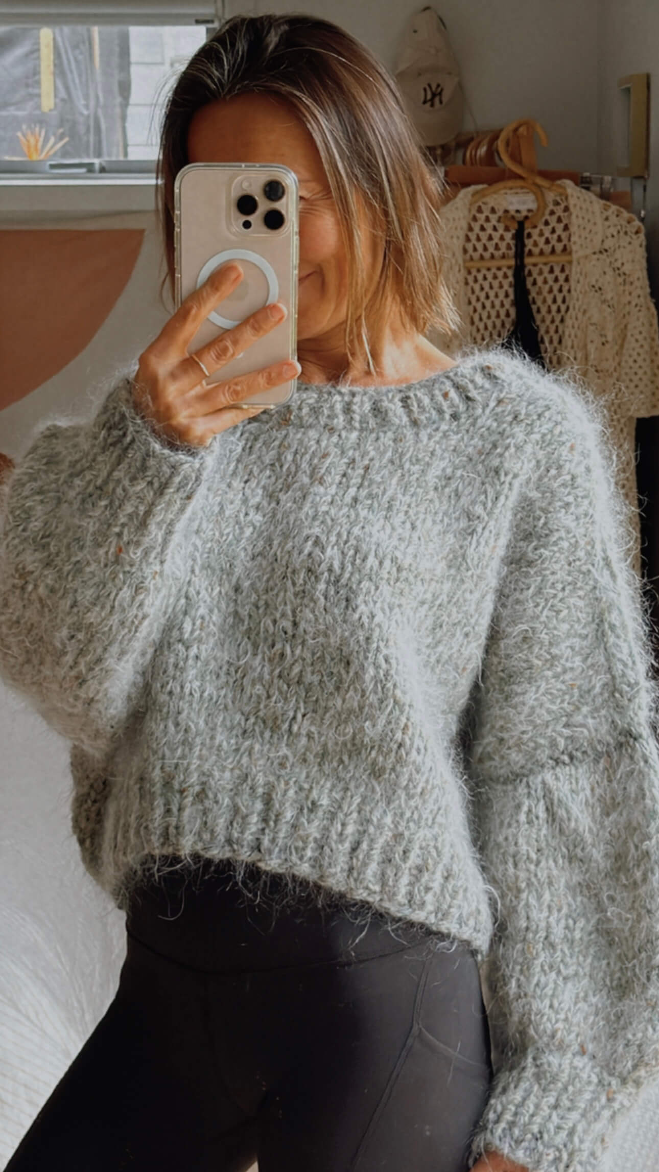 ITCHY KNITS Cropped Jersey // Mohair blend // S/M