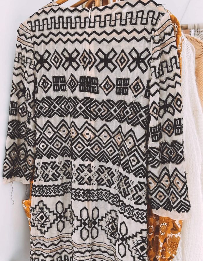 NEEDLE & THREAD // Beaded Mini Dress // Size 8