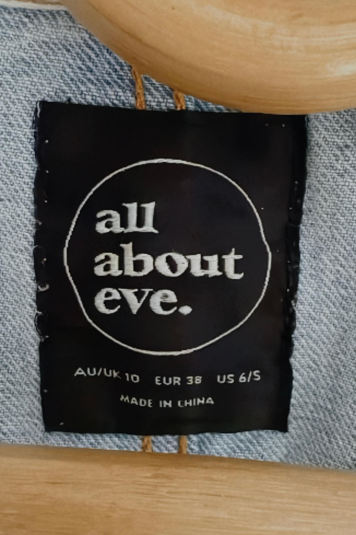 ALL ABOUT EVE // Denim Pinafore Dress // Size 10
