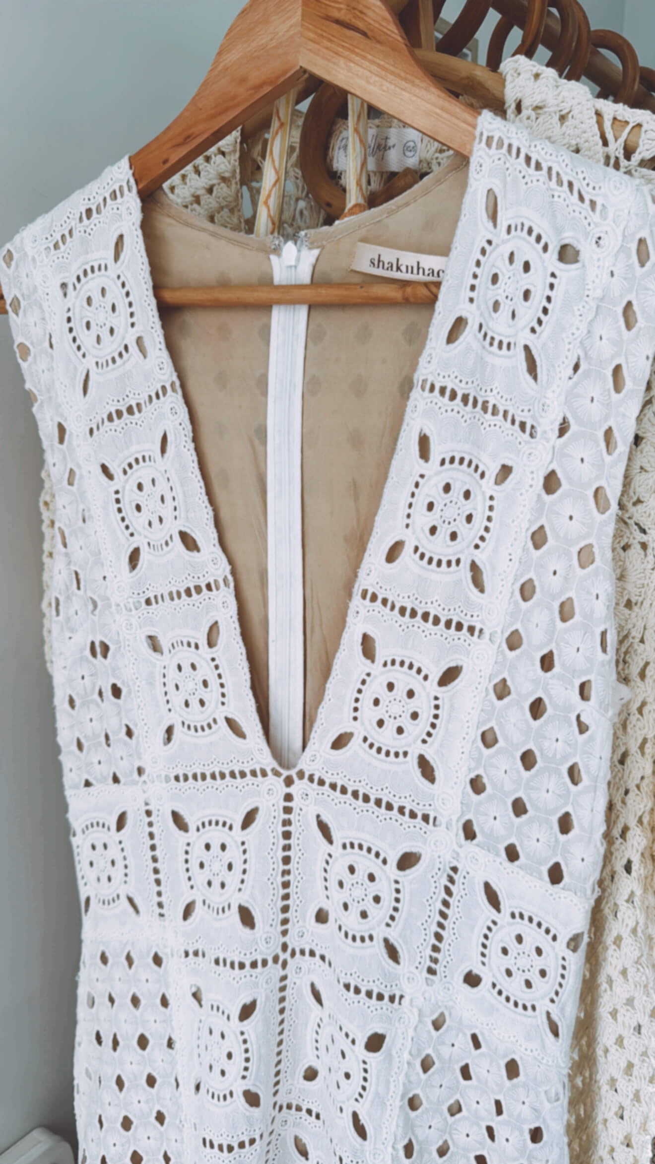 SHAKUHACHI // Diamond Debby // Deep V Dress // Size 8