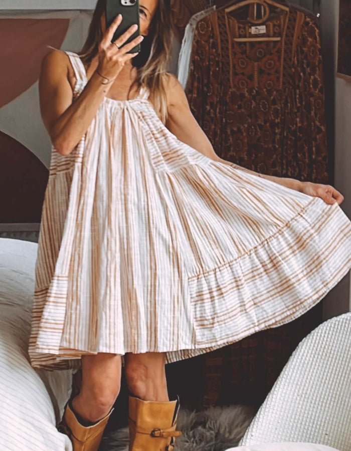 SPELL & THE GYPSY COLLECTIVE // Lady Palm Strappy Mini Dress // Small