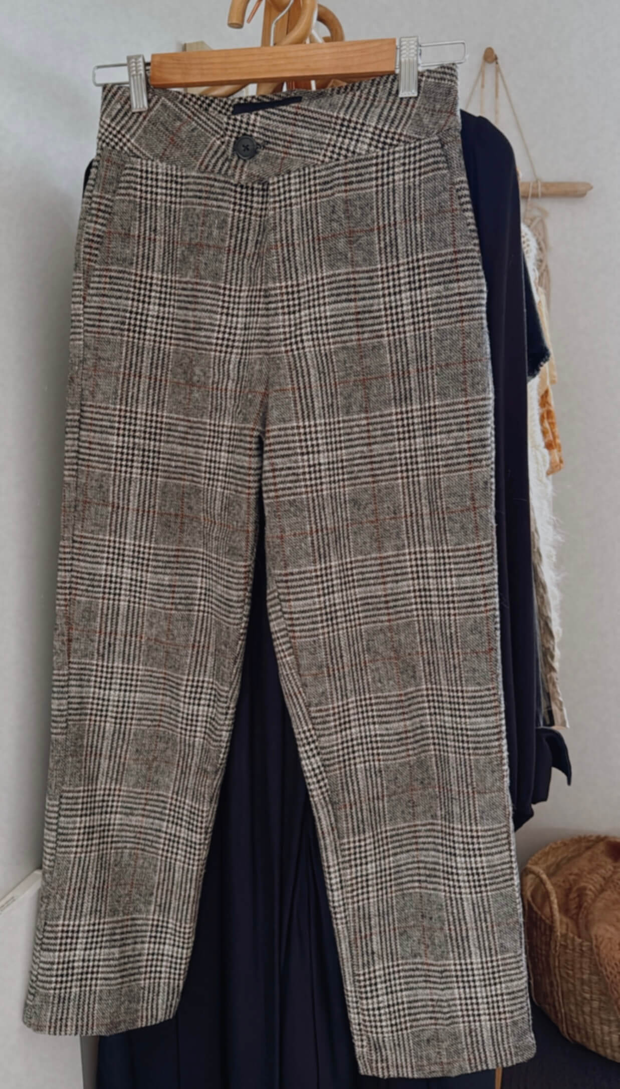 SILENCE WAS // Woollen Checked Pants // Size 8