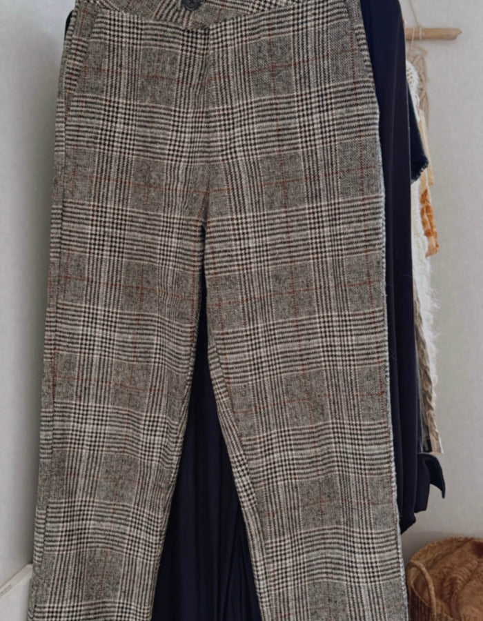 SILENCE WAS // Woollen Checked Pants // Size 8
