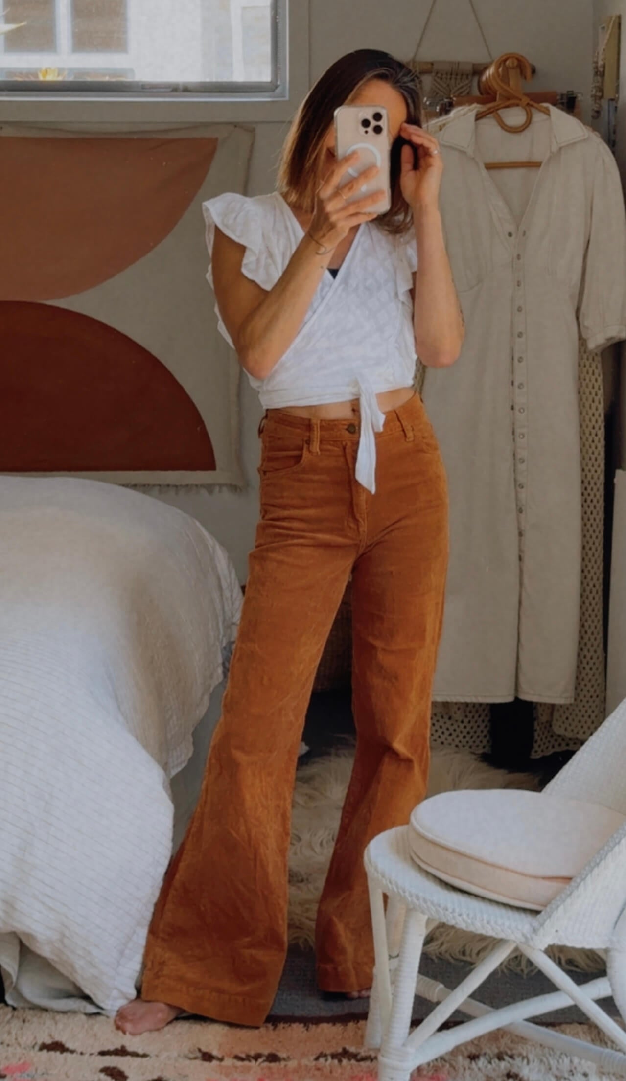 Rolla's Eastcoast // High Rise Flare // Caramel Cord // Size 26 (AUS/NZ 8)