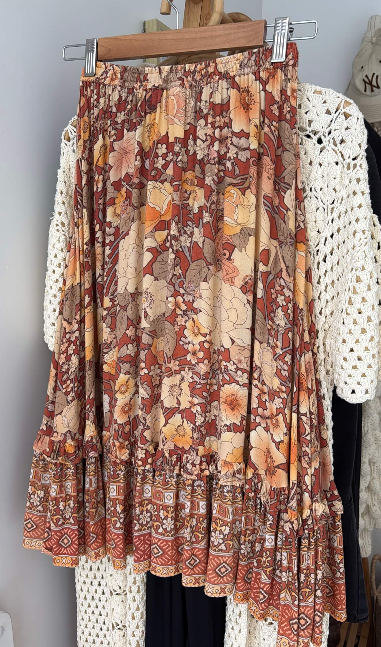 SPELL & THE GYPSY COLLECTIVE // Amethyst Frill Skirt // XS